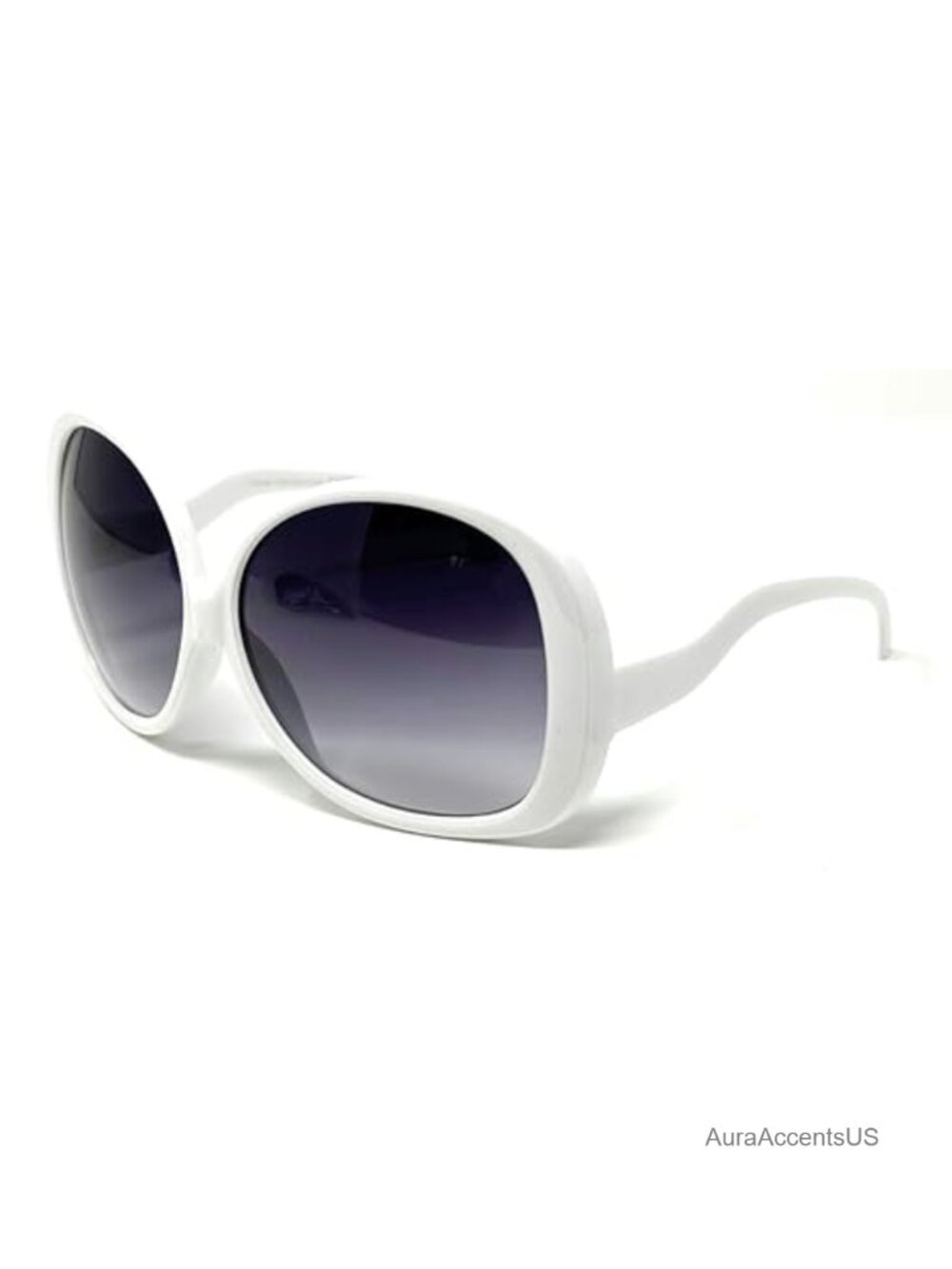 Oversized Round Sunglasses Gradient Tinted Retro Designer Inspired